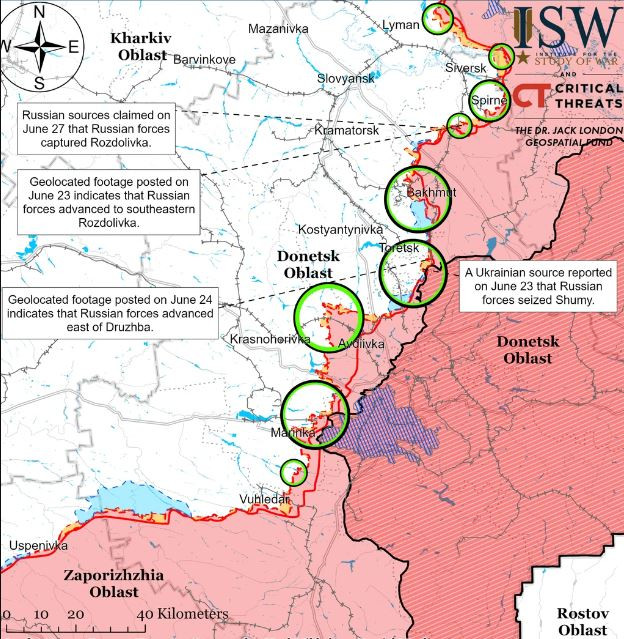 Nga tan cong theo huong Toretsk, quan Ukraine van nhu dang 