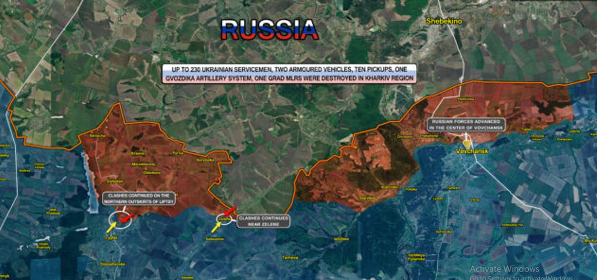 Vào ngày 10/5 vừa qua, Quân đội Nga bất ngờ mở cuộc tấn công tổng lực vào khu vực Kharkov theo hai hướng trên một chính diện tới 60 km, hiện Quân đội Nga đã tiến sâu vào trong lãnh thổ Ukraine từ 5 đến 10 km, nhưng chiến tuyến cũng chỉ cách thành phố Belgorod khoảng 35 km. Rõ ràng, vùng đệm an toàn hiện tại là chưa đủ. 