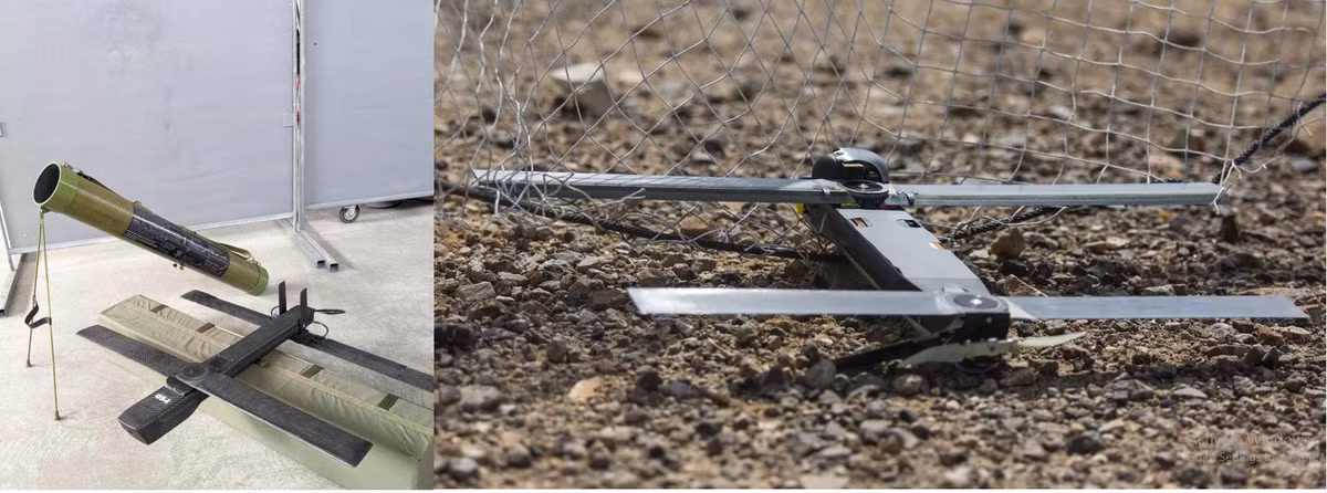 Phần cánh của UAV BAS-80 có thể phân biệt được bằng cụm cánh của Switchblade 300; ở Switchblade 300, hai cánh được gắn vào phần dưới của thân UAV. Còn ở BAS-80, một cánh nằm trên, một cánh nằm ở phía dưới thân UAV và ở cả hai loại UAV, cánh đều vuông góc với thân đạn.