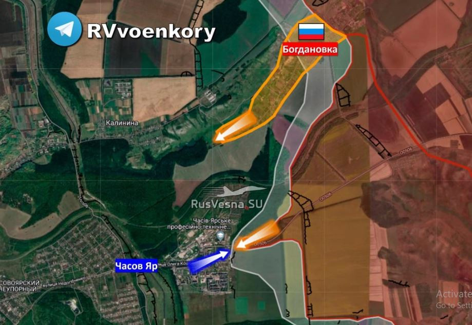 Thành công sau khi chiếm làng Bogdanovka sẽ tạo đầu cầu để quân Nga tiếp tục tiến công vào sườn đông bắc, kéo giãn lực lượng Ukraine phòng thủ, để các nhóm tấn công của Sư đoàn dù 98 đang tấn công Chasov Yar từ phía đông thuận lợi hơn.