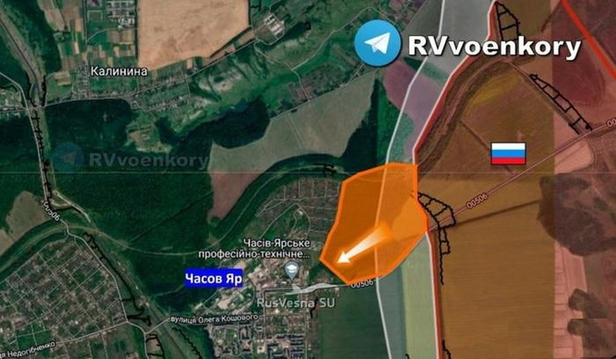 Theo ông Sergei Chaus, bước ngoặt trong trận đánh giành Chasov Yar đến vào ngày 4/4, khi quân Nga bất ngờ tiến thẳng vào khu vực phía đông Chasov Yar, chiếm tiểu khu Kanal. Các nguồn tin của Ukraine tại Chasov Yar cho rằng, có khả năng cao thành phố này sẽ rơi vào tay quân Nga. (Nguồn ảnh: Ukrinform, Topwar, Sputnik).