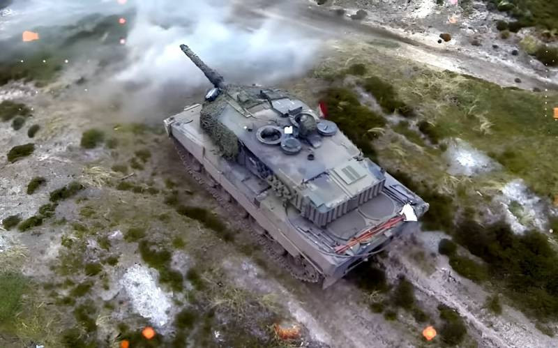 Còn trang Avia.pro miêu tả: "Tại khu vực làng Terny, một đợt phản công của Quân đội Ukraine vào trận địa các vị trí của quân Nga với sự tham gia của một trung đội xe tăng Leopard 2 đã bị hỏa lực các loại của Nga phá hủy".