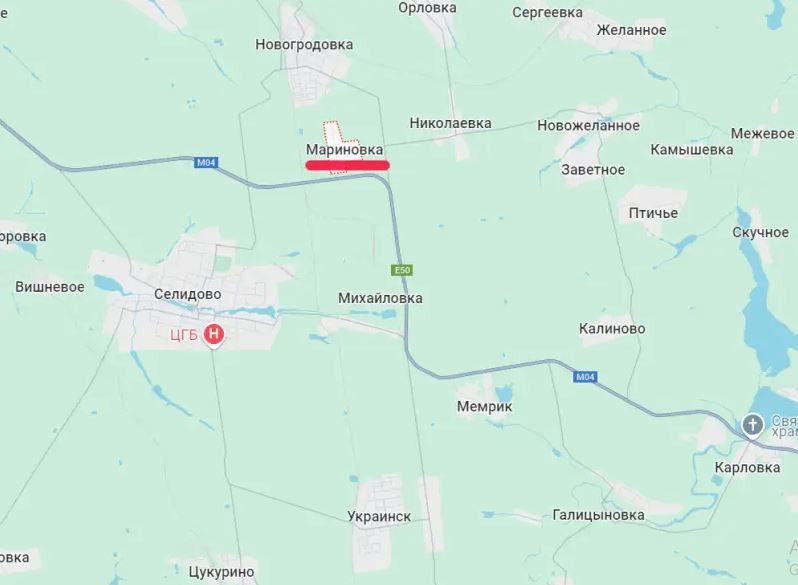 Vào ngày 26/8, quân Nga chiếm quyền kiểm soát làng Marynivka, nằm ở phía nam thị trấn Novohrodivka, theo ước tính sẽ mất thêm năm ngày nữa, họ mới có thể tràn ngập thị trấn này; nhưng không ngờ ngày hôm đó, gần như toàn bộ phía nam tuyến đường sắt đã được kiểm soát. Tốc độ tiến quân của Cụm quân Trung tâm thực sự vượt quá sự mong đợi của chỉ huy Quân đội Nga.