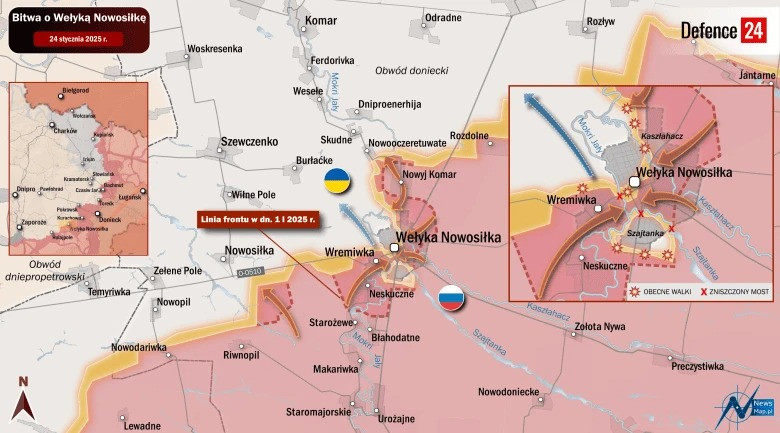 Theo trang Topwar của Nga, dẫn nguồn từ chuyên gia quân sự Yan Gagin cho biết, Lữ đoàn 110, đảm nhiệm phòng thủ trên hướng chủ yếu ở cứ điểm Velikaya Novoselka, đã chịu tổn thất rất nặng nề trước sức tiến công của RFAF và trên thực tế đã bị mất sức chiến đấu hoàn toàn.