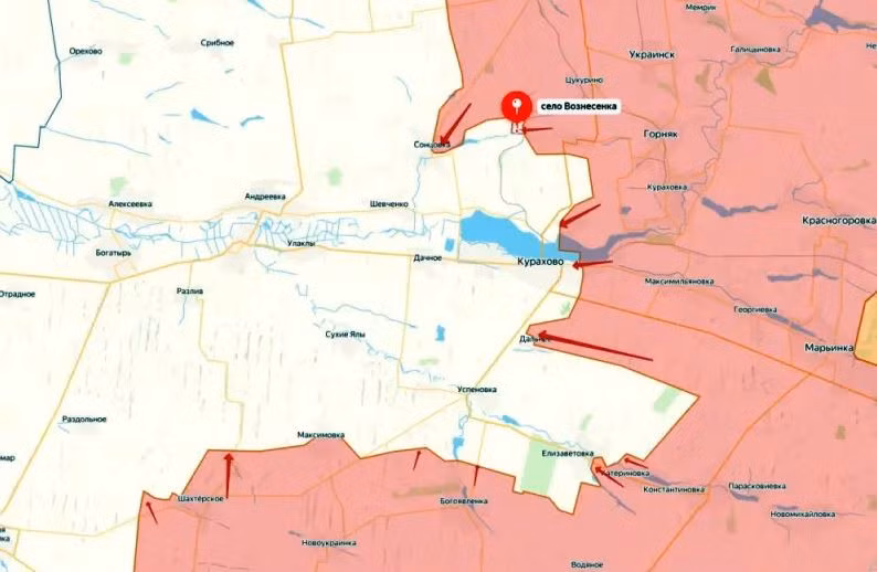 Với việc chiếm được làng Ilinka, quân Nga có thể tiếp cận cây cầu bắc qua hồ chứa Kurakhove, khi chỉ cần chiếm làng Berestki, thì quân Nga có thể cắt đứt cây cầu. Khi đó, quân Ukraine ở phía bắc Kurakhove chỉ có thể rút lui về phía tây.