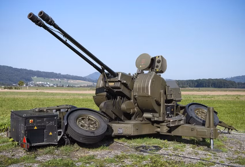 Skynex có cơ số đạn chiến đấu là 250 viên, sử dụng cỡ nòng 35 mm của pháo tự động Oerlikon Mk3; sử dụng một số loại đạn, bao gồm đạn nổ phân mảnh, xuyên giáp và đạn phân mảnh với ngòi nổ có thể lập trình (AHEAD).