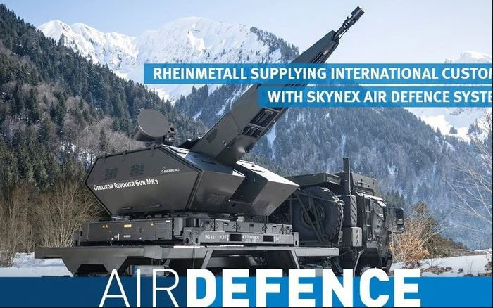 Pháo Skynex có khả năng hoạt động trong mọi điều kiện thời tiết, cho phép nó được sử dụng như một hệ thống phòng không chiến thuật, chống lại mối đe dọa của tên lửa, pháo và đạn súng cối (C-RAM).