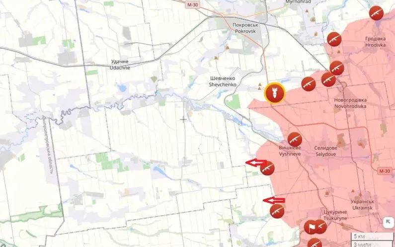 Nhiệm vụ thứ hai, cũng là nhiệm vụ chính, có thể gọi là tấn công sâu vào tuyến phòng thủ Ukraine và như đã đề cập ở trên, tiến hành đưa Lực lượng Vũ trang Nga vào lãnh thổ vùng Dnepropetrovsk. Việc thực hiện nó không chỉ có ý nghĩa quân sự quan trọng, mà còn có ý nghĩa chính trị.