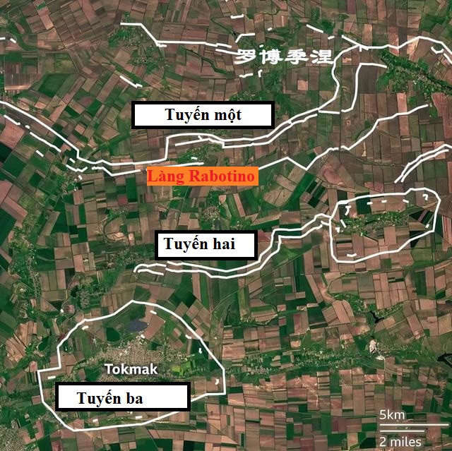 Từ đó, quân đội Nga rút ra bài học, một mặt huy động thêm quân để tăng quân số đóng chốt trên tiền tuyến; đồng thời xây dựng các tuyến phòng thủ kiên cố, có chiều sâu. Ví dụ trên tuyến phòng thủ Zaporozhye, Quân đội Nga đã xây dựng hệ thống phòng thủ ba tuyến.