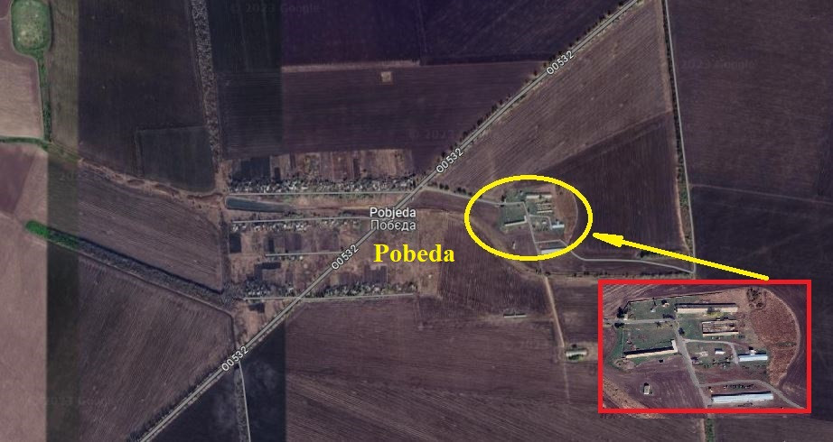 Ở một số khu vực phía đông nam làng Pobeda, Quân đội Nga đã cố gắng vượt qua Nhà máy chế biến da và lông thú và tiếp cận vùng rìa làng Pobeda. Nhà máy này cũng là trận địa phòng ngự kiên cố của Quân đội Ukraine.