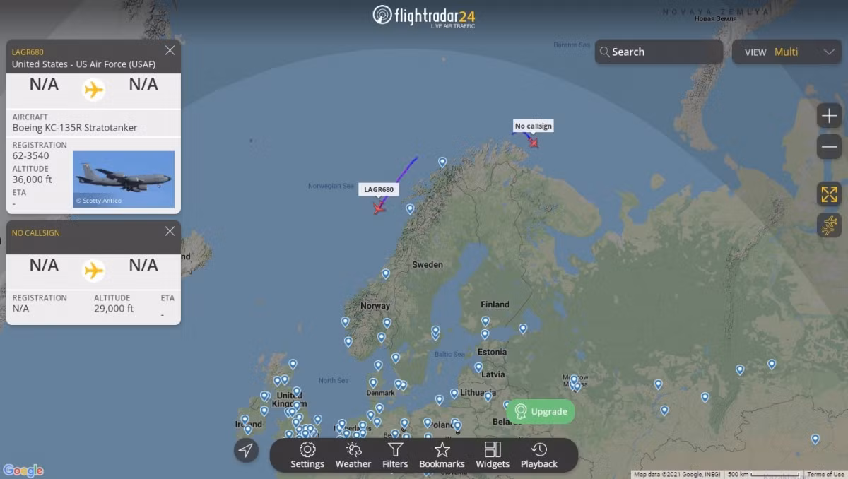 Đồng thời, có thông tin về sự xuất hiện của một máy bay tiếp dầu tại căn cứ không quân ở Romania, lực lượng này sẽ có thể đảm bảo thực hiện các chuyến bay dài theo hướng phía đông Ukraine; việc này đã gây ra mối đe dọa cho lực lượng của DPR và LPR.