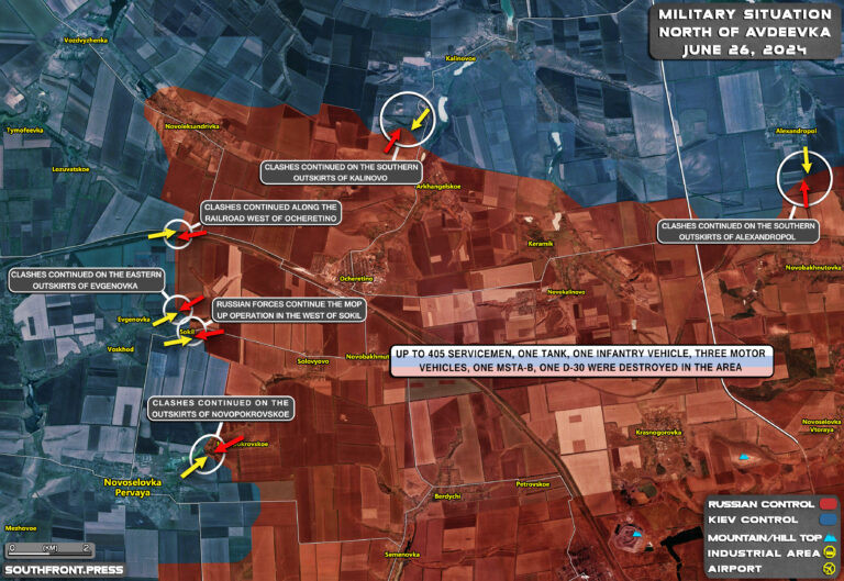 Sau khi chiếm được cứ điểm Ocheretine hồi tháng 4 vừa qua, Quân đội Nga tiếp tục mở rộng vùng kiểm soát. Hướng về “Con đường sự sống T0504”, đây cũng là tuyến tiếp tế chính cho thành phố Chasov Yar, chiến trường chính của cuộc giao tranh ác liệt giữa Nga và Ukraine.