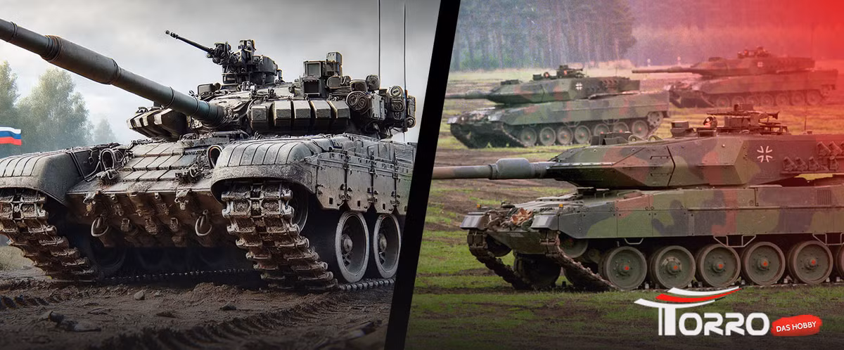 Kíp lái Leopard 2A6 của Ukraine cũng phản ứng nhanh chóng, nhưng quả đạn pháo từ xe tăng Nga bắn trúng lớp giáp trước của xe Leopard 2A6. Lớp giáp phản ứng nổ Fossil và lớp giáp của Leopard 2A6, đã hợp lực chống lại viên đạn xuyên từ xe tăng Nga. Tuy không bị xuyên thủng, nhưng lực tác động mạnh của viên đạn pháo tăng Nga, đã khiến thân xe Leopard 2A6 rung lắc dữ dội.