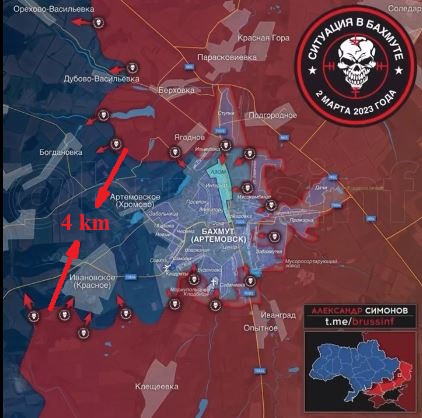 “Tình huống rơi vào thế nguy hiểm, khi các tuyến đường bị cắt và việc rút quân tự do có thể gây nguy hiểm cho toàn bộ đội hình. Một mối đe dọa nguy hiểm đặc biệt là “nút thắt cổ chai” của cái gọi là “nồi hầm” hiện chiều rộng không quá 4 km”; Yaroslavsky nhấn mạnh.