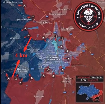 “Tình huống rơi vào thế nguy hiểm, khi các tuyến đường bị cắt và việc rút quân tự do có thể gây nguy hiểm cho toàn bộ đội hình. Một mối đe dọa nguy hiểm đặc biệt là “nút thắt cổ chai” của cái gọi là “nồi hầm” hiện chiều rộng không quá 4 km”; Yaroslavsky nhấn mạnh.