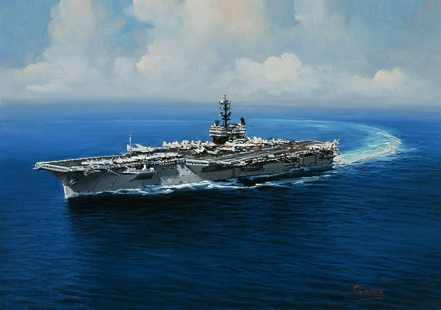 So với lớp tàu sân bay Forrester, lớp Kitty Hawk có trọng tải lớn hơn, sàn đáp dài hơn, nhưng chiều rộng hẹp hơn một chút. Hệ thống động lực của tàu sử dụng 8 nồi hơi Foster Wheeler, kết hợp với 4 tua bin hơi bánh răng giảm tốc Westinghouse, công suất 280.000 mã lực/trục, đảm bảo tốc độ tối đa 33 hải lý/giờ.