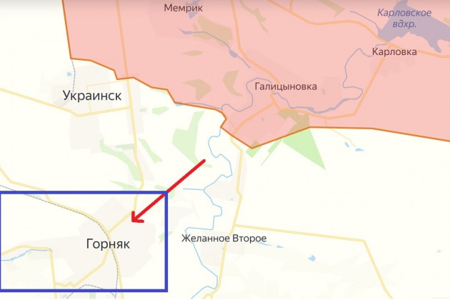 Các đợt tiến công với lực lượng nhỏ nhưng liên tục của Nga tiếp tục ở phía nam thị trấn Ukrainesk. Họ cố gắng đột phá từ Lesovka về phía đông thị trấn, nhưng may mắn thay, Quân đội Ukraine đã đẩy lùi thành công cuộc tấn công. Nhưng ở mặt trận phía nam, quân cơ động Nga đang tấn công vào phía bắc làng Gornyak. Hành động này chắc chắn là một mối đe dọa đối với tuyến phòng thủ của Ukraine.