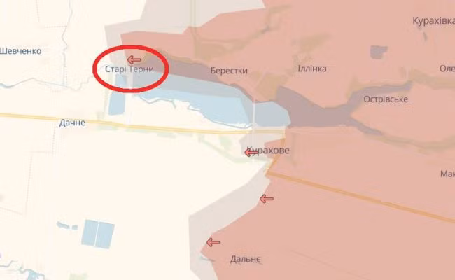 Điều quan trọng là ngôi làng Starye Terny được ví như “yết hầu” của thành phố Kurakhove; mặc dù còn cách đường cao tốc H15 Kurakhove-Zaporozhye khoảng 2 km, nhưng phóng viên Miroshnikov lưu ý rằng, từ làng Starye Terny, súng cối, tên lửa chống tăng và UAV FPV của Nga có thể khống chế dọc con đường này.