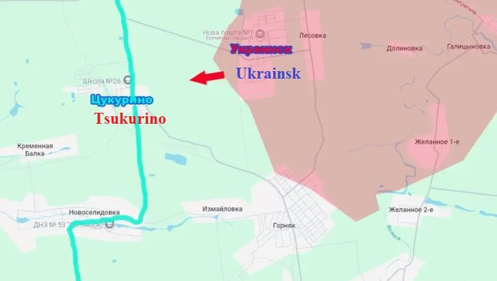Sau khi giành quyền kiểm soát khu vực mỏ than Ukraine, tiếp giáp với Ukrainsk ở phía tây và tiến sâu hơn về phía Tsukurino, quân Nga đã tiếp cận đường cao tốc then chốt Pokrovsk-Kurakhovo ở khoảng cách khoảng 2 km. Và khoảng cách này tiếp tục được thu hẹp lại. 