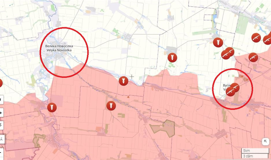 Nếu quân Nga, sau khi tràn ngập Ugledar, có thể tung lực lượng về phía Velikaya Novoselka, thì quân Ukraine trên khu vực “mấu lồi” Vremevsky trước đây có thể bị bao vây. Ngoài ra, quân Ukraine còn phải đối mặt với nguy cơ bị tấn công từ Bogoyavlenka tới Kurakhovo từ phía nam.