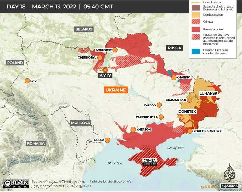 Xung dot Nga-Ukraine ngay thu 18: Nga chuyen huong chien thuat