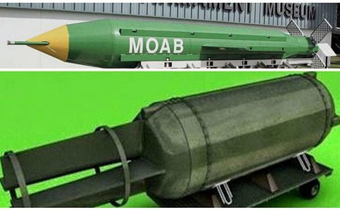 Tên ban đầu loại của vũ khí Nga là “Bom tấn công nhiệt áp (TAB)”, nặng 7 tấn, có sức công phá tương đương 44 tấn thuốc nổ TNT. Cuộc thử nghiệm vũ khí này được tiến hành vào ngày 11/9/2007. Tuy nhiên, loại bom này của Nga chưa bao giờ được sử dụng trong các hoàn cảnh thực chiến.