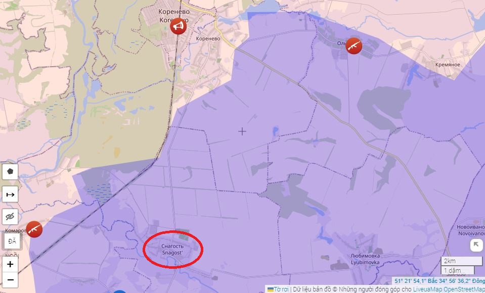Những cuộc giao tranh giữa quân Nga và quân Ukraine tại tỉnh Kursk của Nga vẫn diễn ra ác liệt. Tại làng Snagost, phía tây nam Korenevo, tình hình giống như một màn sương mù chiến tranh bao phủ trong sự bế tắc và bất ổn, khiến khó có thể nhìn thấy bức tranh toàn cảnh. 
