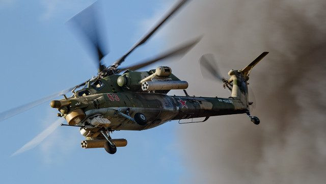 Ba loại trực thăng vũ trang (Ka-52, Mi-28 và Mi-35) được đưa vào biên chế Không quân Nga từ năm 2010, đã được sử dụng rộng rãi trong các hoạt động chiến đấu tại chiến trường Syria, trước khi tham chiến tại Ukraine. Vai trò chính của chúng là hỗ trợ hỏa lực cho các lữ đoàn bộ binh cơ giới của Nga. Ảnh: Geek