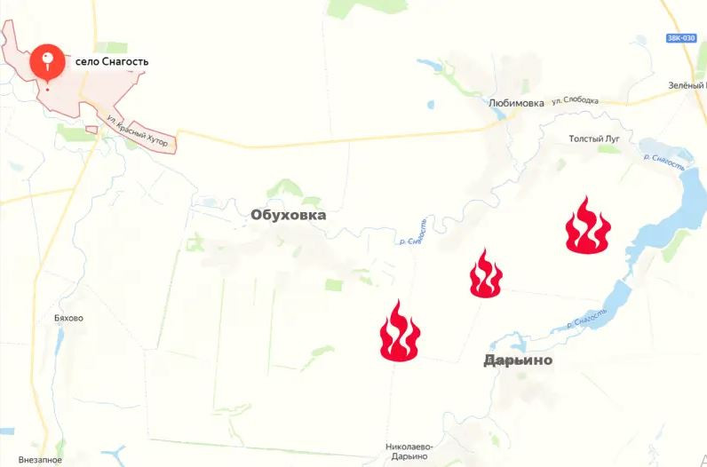 Hiện cuộc tấn công của Quân đội Ukraine vẫn tiếp tục. Một mũi đột kích của Quân đội Ukraine đang vượt sông Pushel và tiến vào làng Plehovo. Ở phía bắc, quân tiền phương Ukraine đã xuất hiện tại các khu vực Cherkaskoye Porichnoye và Kosica.