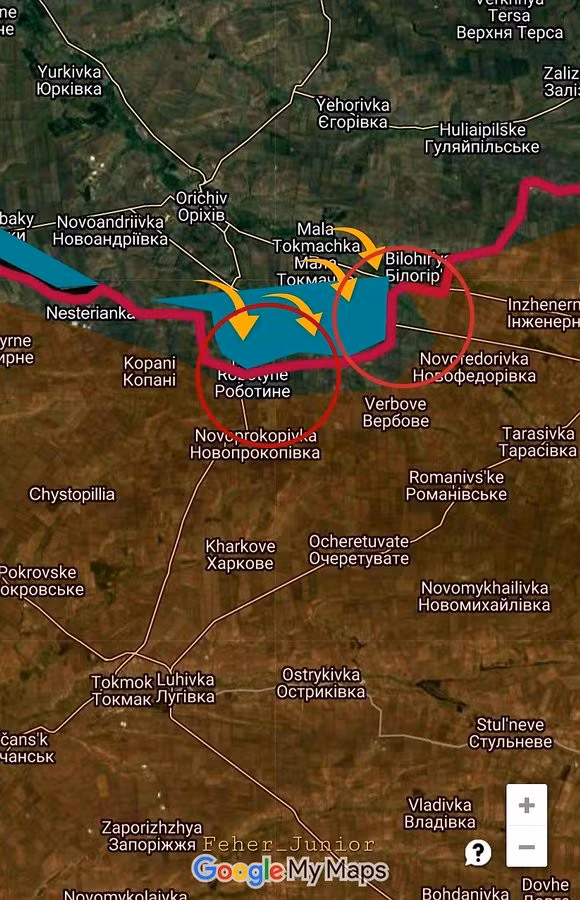 Nếu chọc thủng được phòng tuyến quân Nga tại Rabotino, Lữ đoàn 82 sẽ phát huy được sức cơ động và hỏa lực của mình để phát triển mũi tiến công sâu hơn tuyến phòng tuyến phía sau Nga, từ đó thọc sâu xuống vùng duyên hải đông nam và cắt đứt hành lang trên bộ nối vùng Donbass với bán đảo Crimea. 