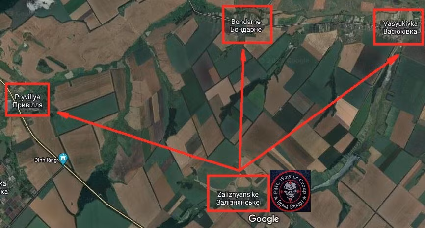 Ở phía bắc của đường cao tốc M-03, đây cũng là một khu vực quan trọng cho lối vào của vùng đất cao gần đó. Điều nguy hiểm hơn là làng Zaliznyansk chỉ cách ba khu dân cư lân cận là Vashukivka, Bondarnie và Previlia chưa đầy 2 km.
