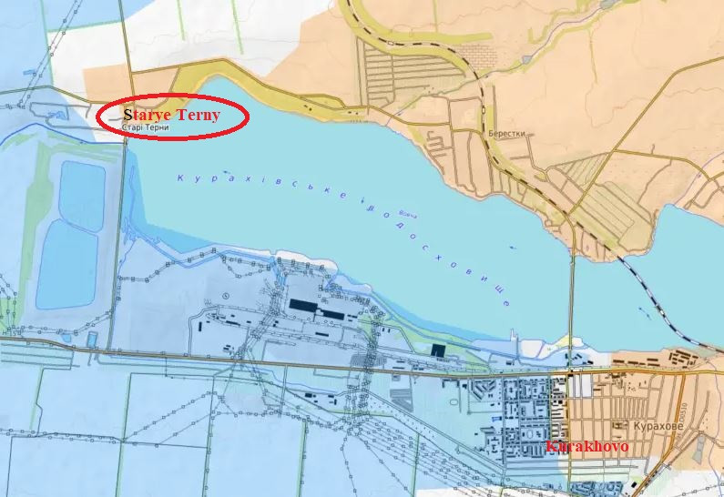 Ở sườn phía bắc thành phố Kurakhove, Cụm quân Trung tâm của Nga tiếp tục tăng sức ép tấn công, có thông tin cho biết, các đơn vị xung kích của Nga đã nắm quyền kiểm soát ngôi làng Starye Terny. Như vậy, hậu cần của Ukraine trong thành phố về cơ bản đã bị cắt đứt. 