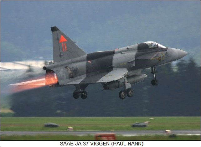 AJ 37 cũng có thể sẽ tiêu diệt các lực lượng mặt đất của đối phương với tốc độ nhanh, với khả năng bay thấp và tốc độ cao, nó sẽ tránh được hỏa lực phòng không mặt đất của cả pháo và tên lửa của phía Liên Xô.