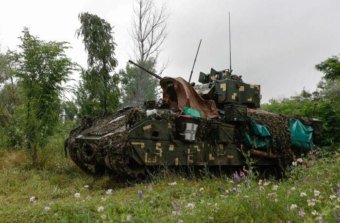 Số vũ khí hạng nặng mà Quân đội Ukraine đưa tới mặt trận Kursk lần này rất hiện đại, trong đó có một số lượng lớn xe chiến đấu bánh lốp Stryker do Mỹ viện trợ, xe chiến đấu bộ binh M2A2 Bradley và một số lượng lớn xe bọc thép khác của lực lượng cơ giới NATO.