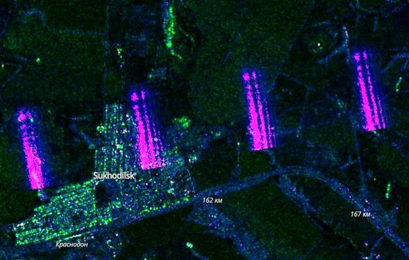 Trên các hình ảnh vệ tinh, người xem có thể thấy một nguồn tác động vô tuyến mạnh mẽ, đang được thực hiện từ lãnh thổ Nga, đối với các khu vực ở Donbass. Điều này sẽ ngăn vệ tinh nước ngoài lấy được thông tin đáng tin cậy; và điều tương tự đã được quan sát thấy vài tuần trước.