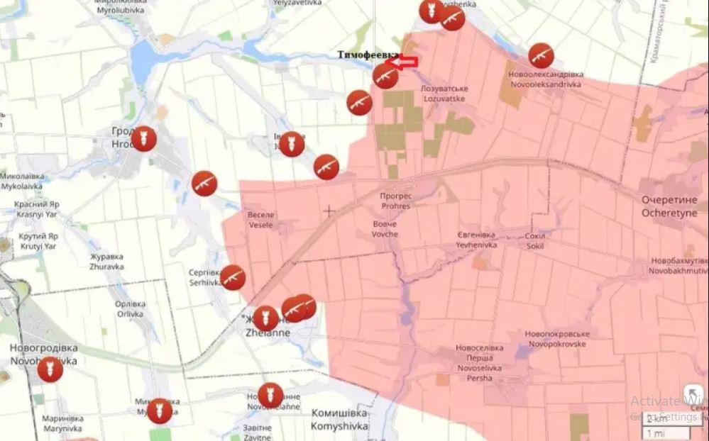 Trong tuần qua, quân Nga tiếp tục tiến công một cách bài bản theo hướng Pokrovsk, còn quân Ukraine chưa thể ổn định tình hình ở mặt trận. Trong hai ngày qua, các đơn vị tấn công của Nga đã tập trung nỗ lực tăng cường tấn công hai bên sườn vào làng Zhelannoye, tạo vỏ bọc cho các nhóm tấn công đã tiến đến vùng ven của ngôi làng này vào ngày 31/7. 