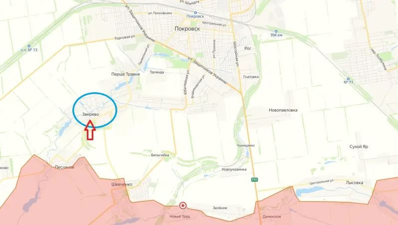 Trong khi đó, một số nguồn giám sát của Ukraine cho biết, các đơn vị xung kích của Nga đã tiến đến phía ngoài làng Zverevo, nằm ở ngoại ô phía nam Pokrovsk. Hiện tại, khoảng cách từ tuyến liên lạc chiến đấu hiện tại, đến ngoại ô Pokrovsk là khoảng 2 km.