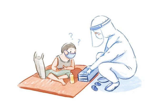 Hiện vì dịch, Vy trở về quê ở Long An. Với nữ sinh, đây là cơ hội để mọi người sống chậm lại và chăm sóc bản thân, gia đình nhiều hơn. Ngoài vẽ tranh tặng lực lượng chống dịch, cô cũng đóng góp vào quỹ vaccine phòng, chống Covid-19 của chính phủ.