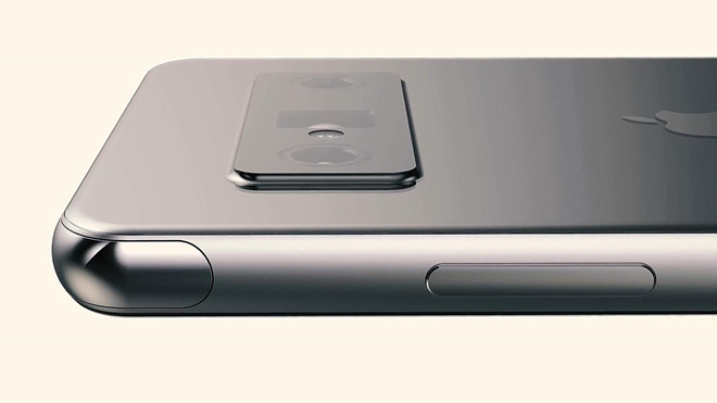 Cạnh viền của máy được hoàn thiện từ thép không gỉ. Phần thân máy cũng được làm mỏng hơn so với thế hệ iPhone X hay XS.