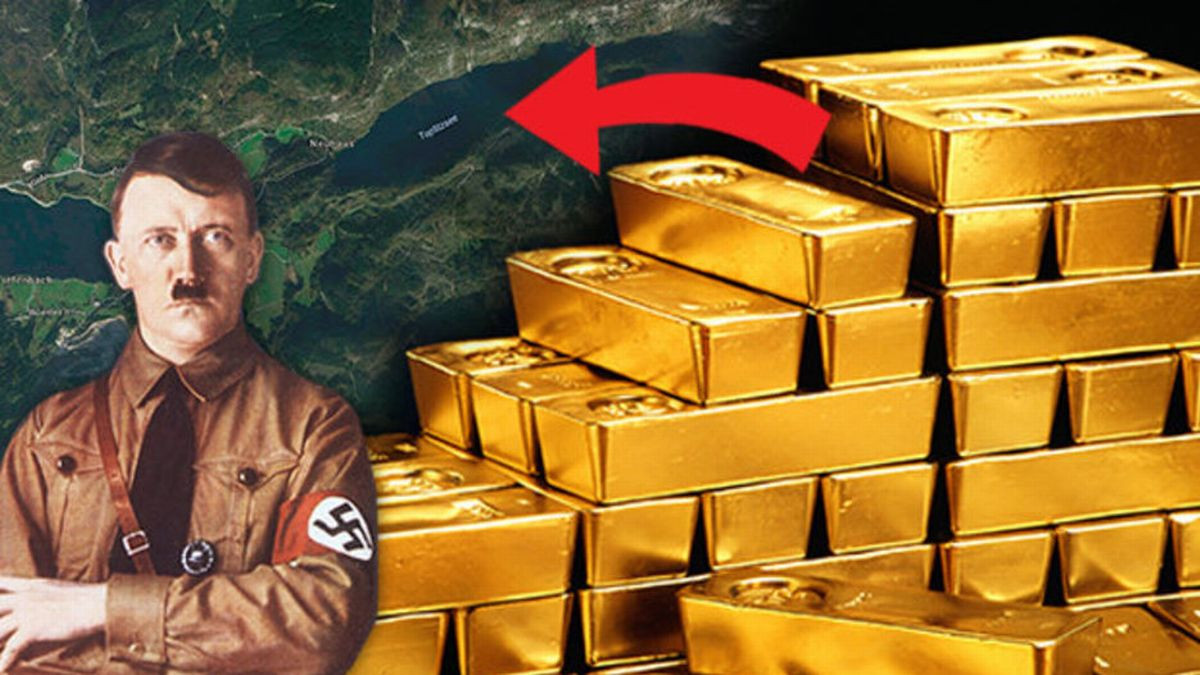 Do không muốn lượng lớn vàng bạc, châu báu vơ vét được từ các cuộc chiến rơi vào tay lực lượng Đồng minh nên Đức quốc xã cho vào các thùng rồi thả xuống hồ Toplitz.