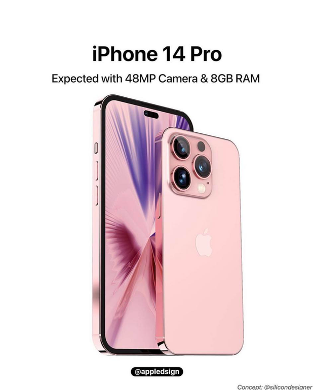Bên cạnh các thông số trên, iPhone 14 sẽ có thêm màu hồng trên phiên bản iPhone 14 Pro/Pro Max bên cạnh các phiên bản màu vàng, xanh dương...