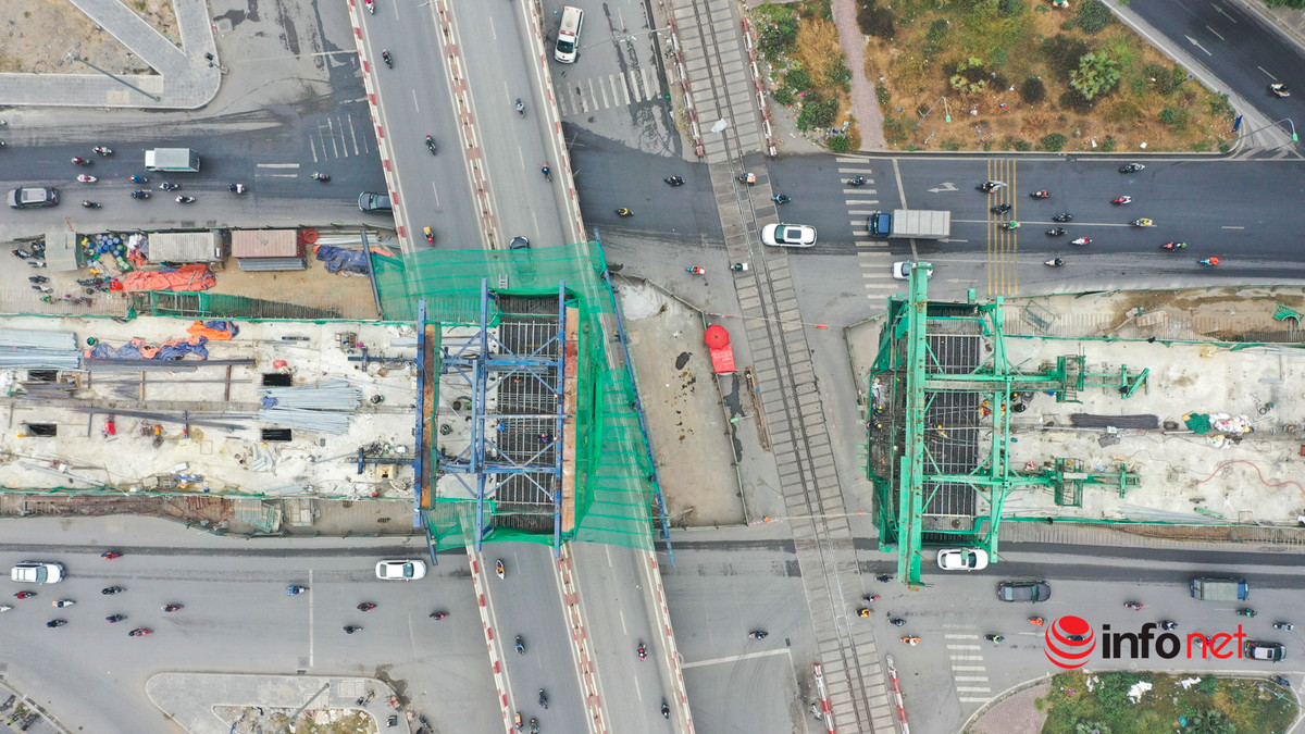 Toàn bộ nhịp cầu này được chia ra làm 9 ca đúc và chia ra hai đầu cùng thực hiện.