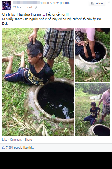 Su that ve buc anh bao hanh tre em vi trom dua