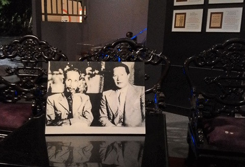 Ảnh Chủ tịch Hồ Chí Minh và vua Bảo Đại.