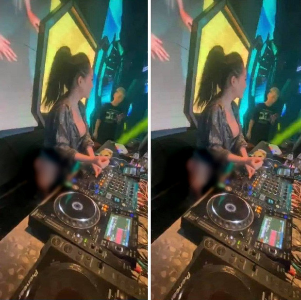 Xuất hiện làm DJ trong một quán bar, hot girl Ngân 98 ăn mặc hở trên lộ dưới nhảy nhót rồi thậm chí còn livestream lên trang cá nhân của mình.