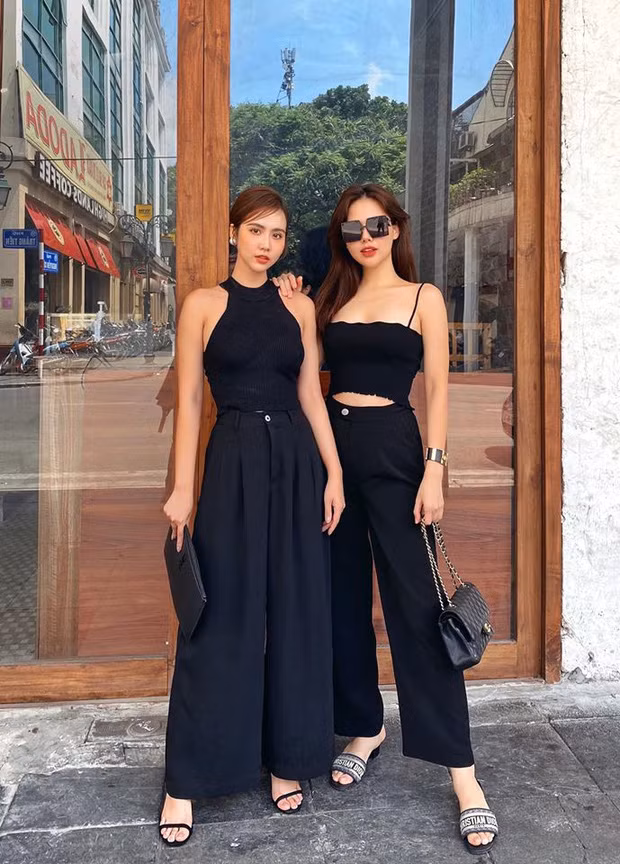 Đôi bạn thân hot girl lên đồ xuống phố, sang hết phần thiên hạ Doi ban than hot girl len do xuong pho, sang het phan thien ha