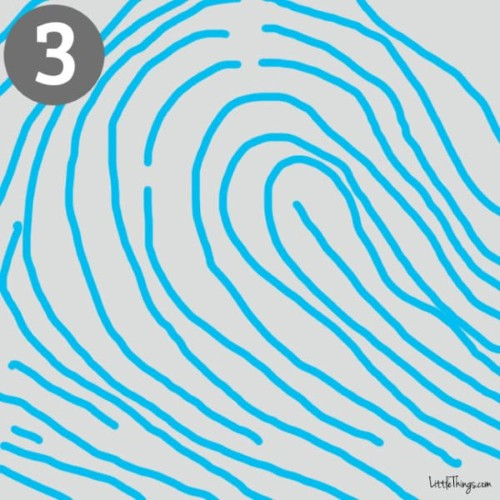 3. Hình thác nước chảy nghiêng về ngón áp út: Những người có vân tay giống hình thác nước chảy về phía ngón tay út với một tam giác điểm thường là những người có tính cách nhẹ nhàng, thích quan sát, thụ động và giàu tình cảm.