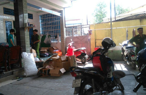 Lò sản xuất, sang chiết mỹ phẩm trái phép của vợ chồng bà Trà M.