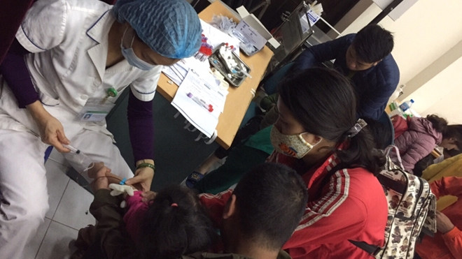 Mac san lon gao, hoc sinh Bac Ninh sa sut suc khoe the nao?