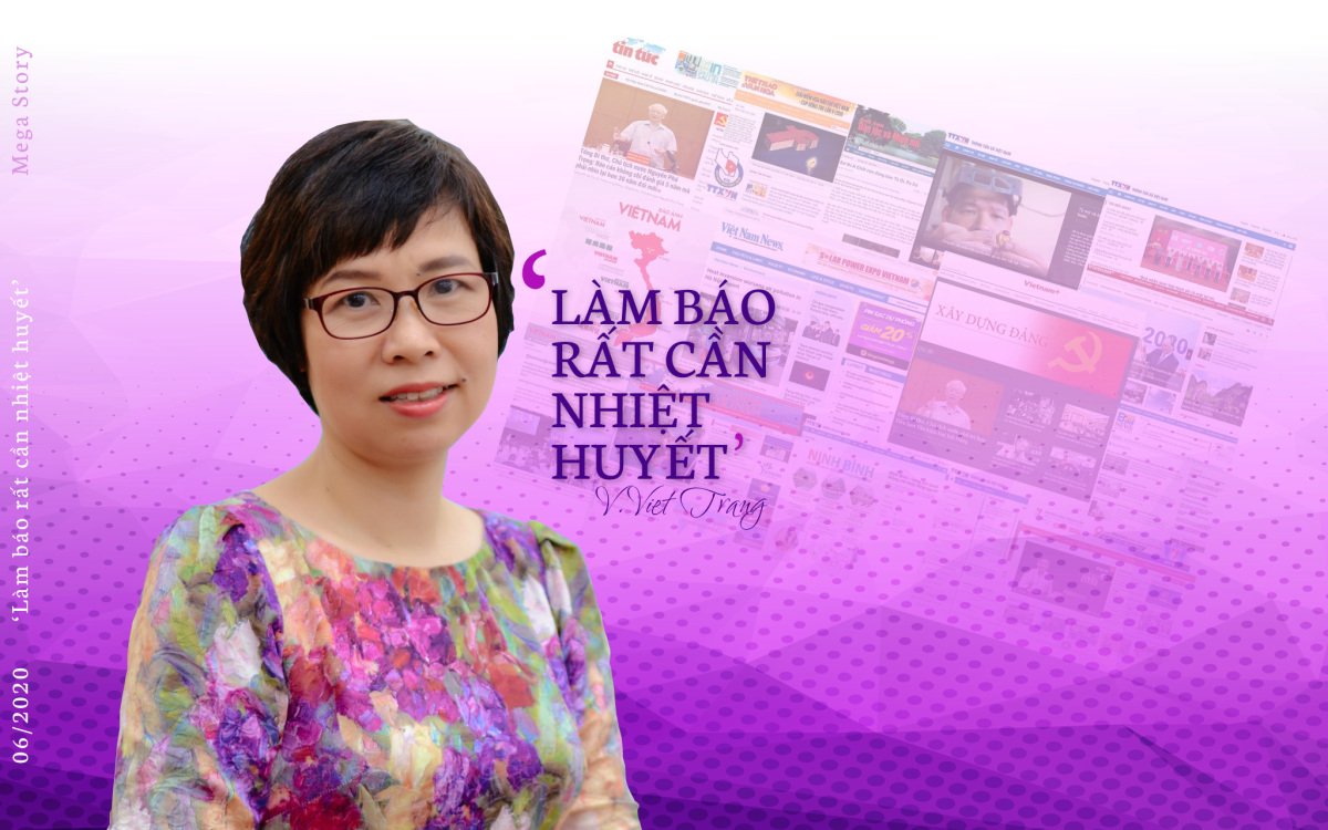 Ngày 17/11/2017, bà Vũ Việt Trang được Thủ tướng Chính phủ bổ nhiệm vào vị trí Phó Tổng Giám đốc TTXVN. Bà là Ủy viên Ban Thường vụ Đảng ủy, Trưởng ban Tuyên giáo Đảng ủy TTXVN; Chủ tịch Liên chi hội nhà báo TTXVN (từ tháng 6/2020 đến nay). 